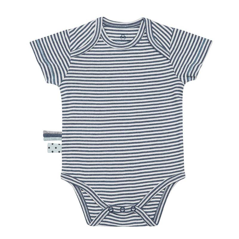 Kurzarm-body Unisex Indigo 0-3M von OrganicEra