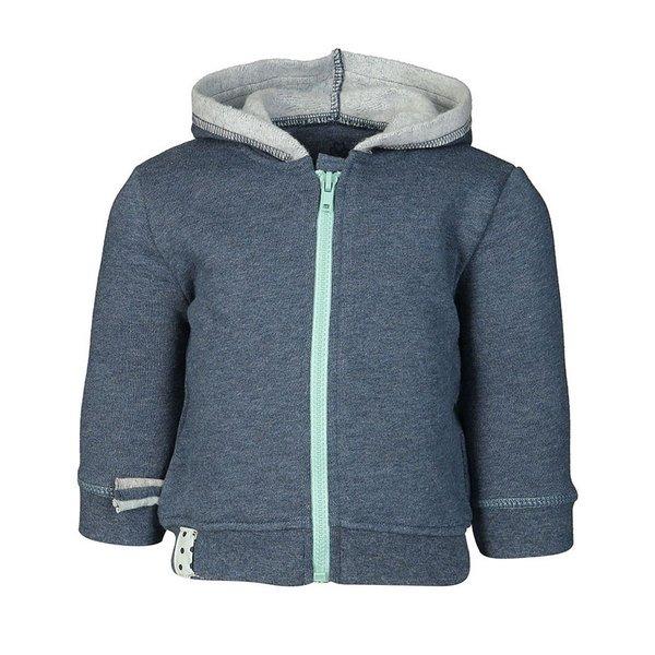 Kapuzen-sweatjacke Aus Bio-baumwolle Unisex Indigo 12-18M von OrganicEra