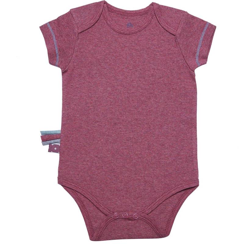 Kurzarm-body Unisex Bordeaux 12-18M von OrganicEra