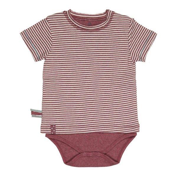 Kurzarm-bodyshirt Unisex Bordeaux 12-18M von OrganicEra