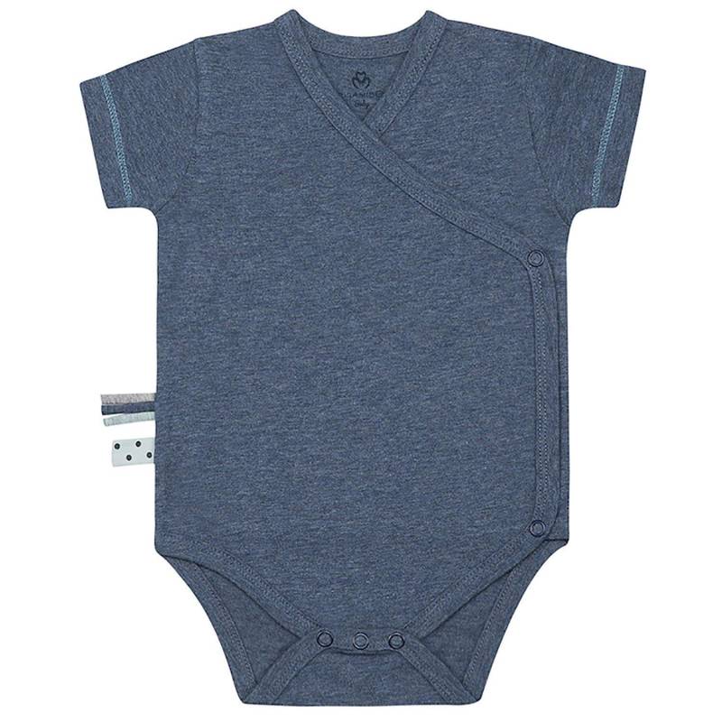 Wickel-kurzarmbody Unisex Indigo 12-18M von OrganicEra