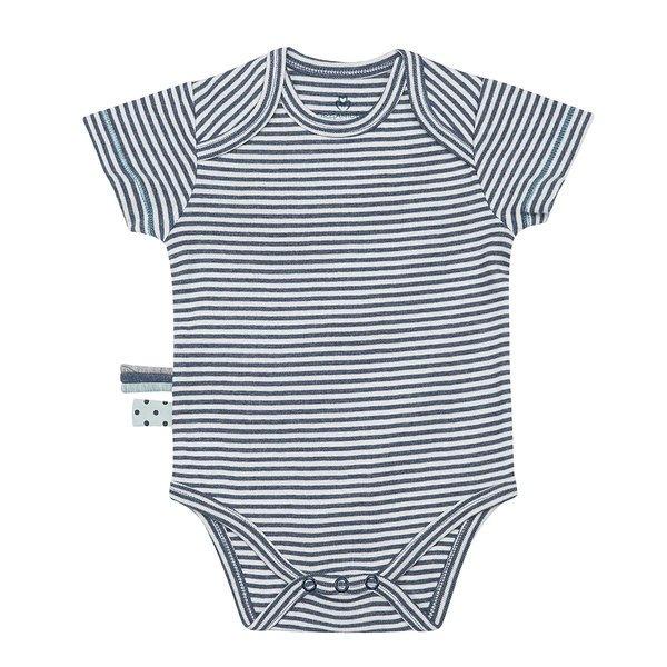 Kurzarm-body Unisex Indigo 12-18M von OrganicEra