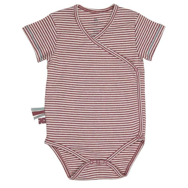 Wickel-kurzarmbody Unisex Bordeaux 18-24M von OrganicEra