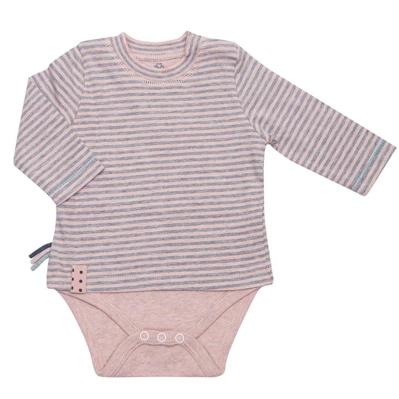 Langarm-bodyshirt Unisex Rosa 18-24M von OrganicEra