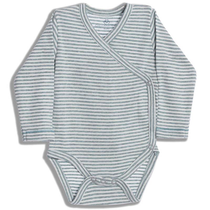 Wickel-langarmbody Unisex Pastellgrün 18-24M von OrganicEra