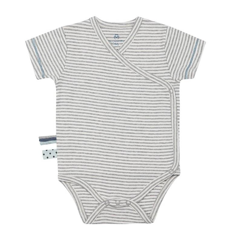 Wickel-kurzarmbody Unisex Taubengrau 18-24M von OrganicEra