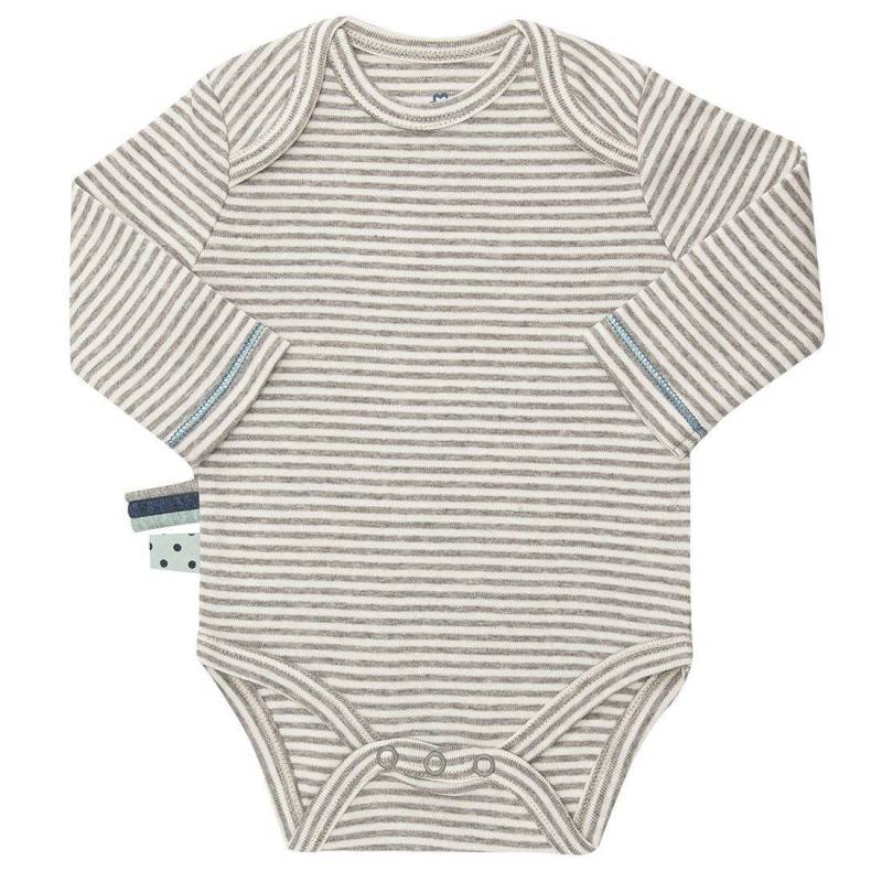 Langarm-body Unisex Taubengrau 18-24M von OrganicEra