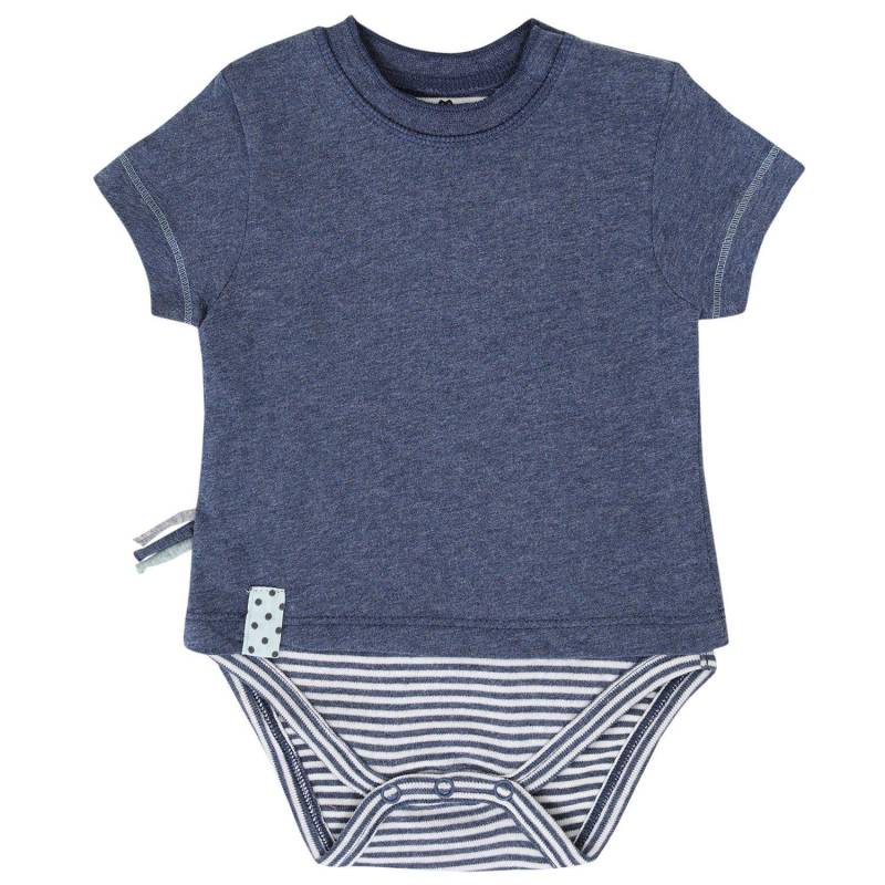 Kurzarm-bodyshirt Unisex Indigo 3-6M von OrganicEra