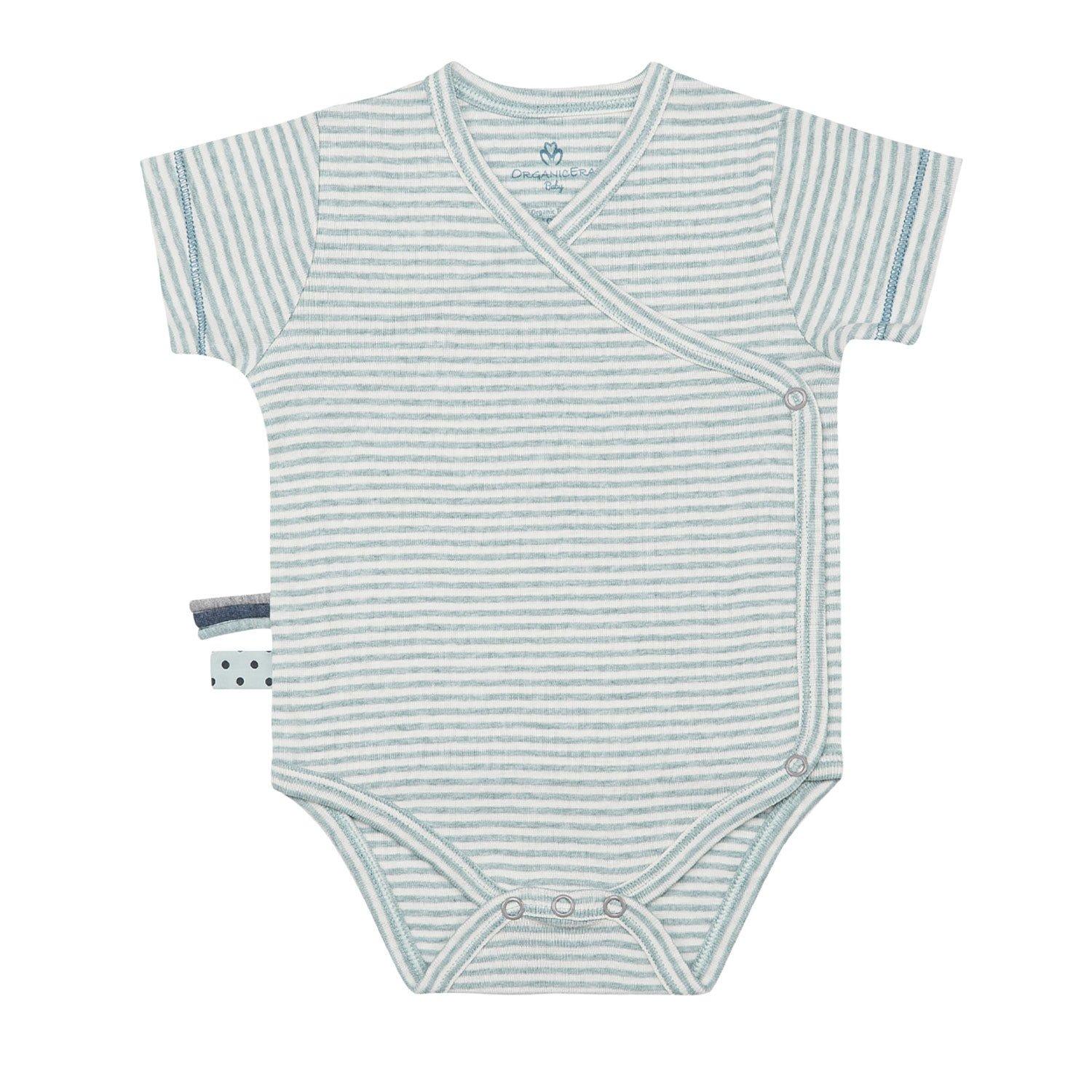 Wickel-kurzarmbody Unisex Pastellgrün 3-6M von OrganicEra