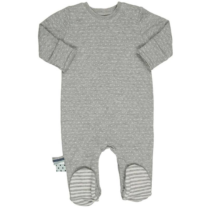 Schlafstrampler Unisex Taubengrau 3-6M von OrganicEra