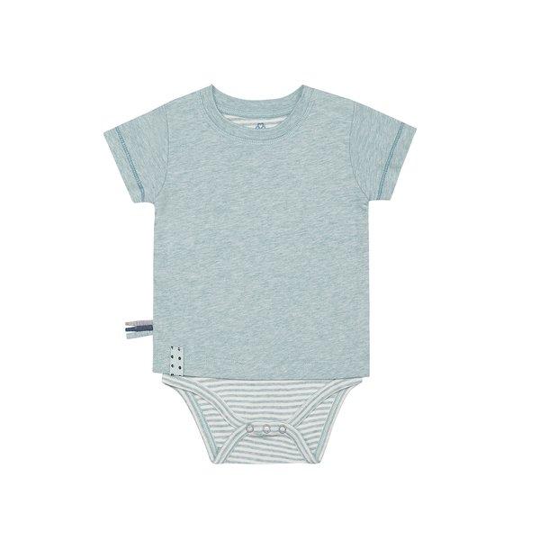 Kurzarm-bodyshirt Unisex Pastellgrün 3-6M von OrganicEra