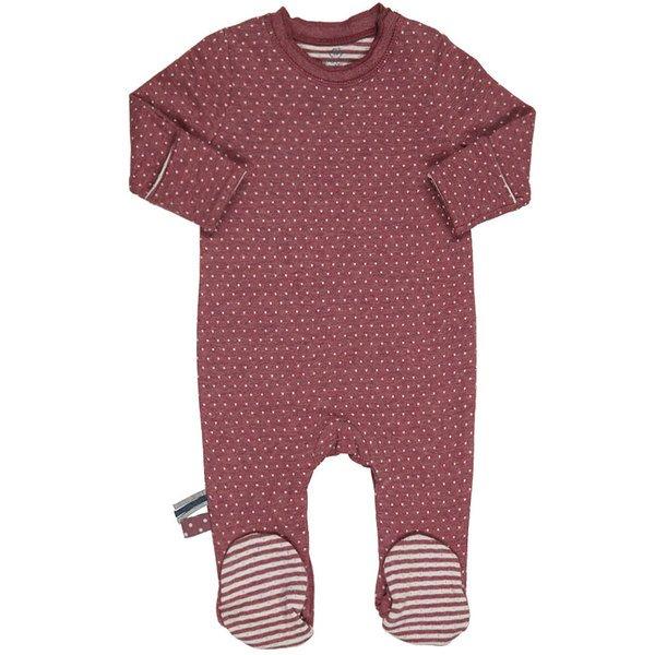 Schlafstrampler Unisex Bordeaux 3-6M von OrganicEra