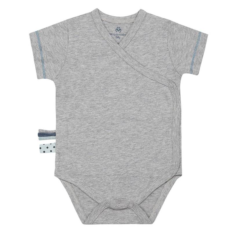 Wickel-kurzarmbody Unisex Taubengrau 3-6M von OrganicEra