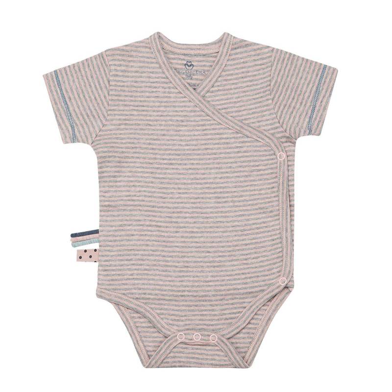 Wickel-kurzarmbody Unisex Rosa 3-6M von OrganicEra