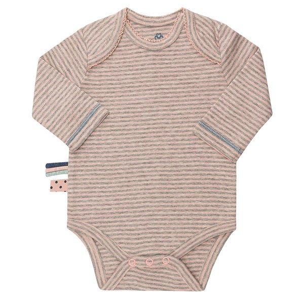 Langarm-body Unisex Rosa 3-6M von OrganicEra