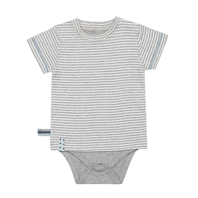 Kurzarm-bodyshirt Unisex Taubengrau 6-12 mesi von OrganicEra