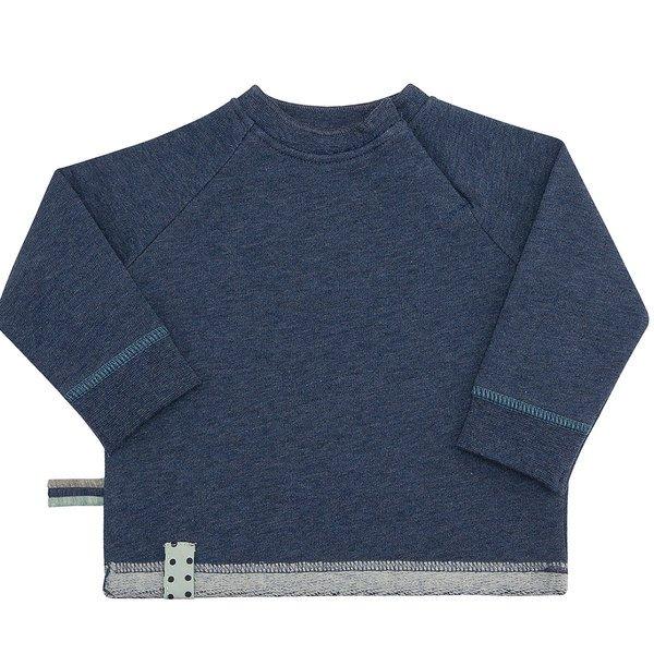 Sweatshirt Aus Bio-baumwolle Unisex Indigo 6-12 mesi von OrganicEra