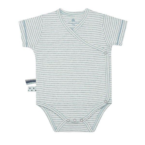 Wickel-kurzarmbody Unisex Pastellgrün 6-12 mesi von OrganicEra