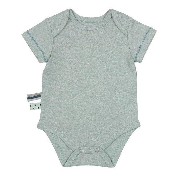 Kurzarm-body Unisex Pastellgrün 6-12 mesi von OrganicEra