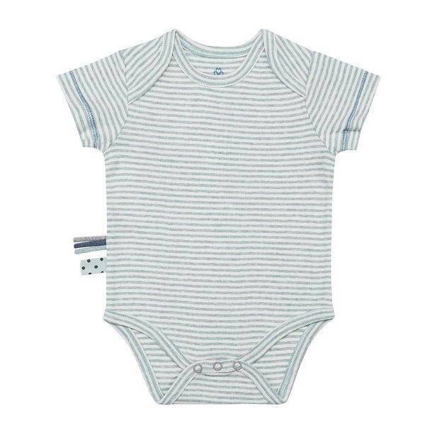 Kurzarm-body Unisex Pastellgrün 6-12 mesi von OrganicEra