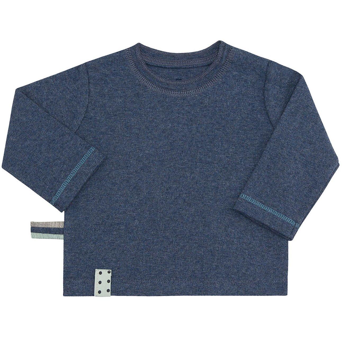 Langarm-shirt Unisex Indigo 6-12 mesi von OrganicEra