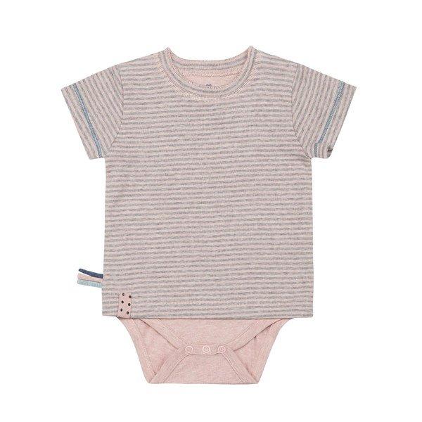 Kurzarm-bodyshirt Unisex Rosa 12-18M von OrganicEra