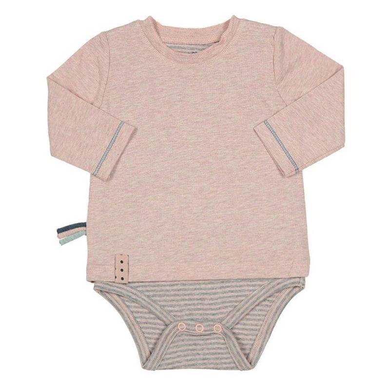 Langarm-bodyshirt Unisex Rosa 6-12 mesi von OrganicEra