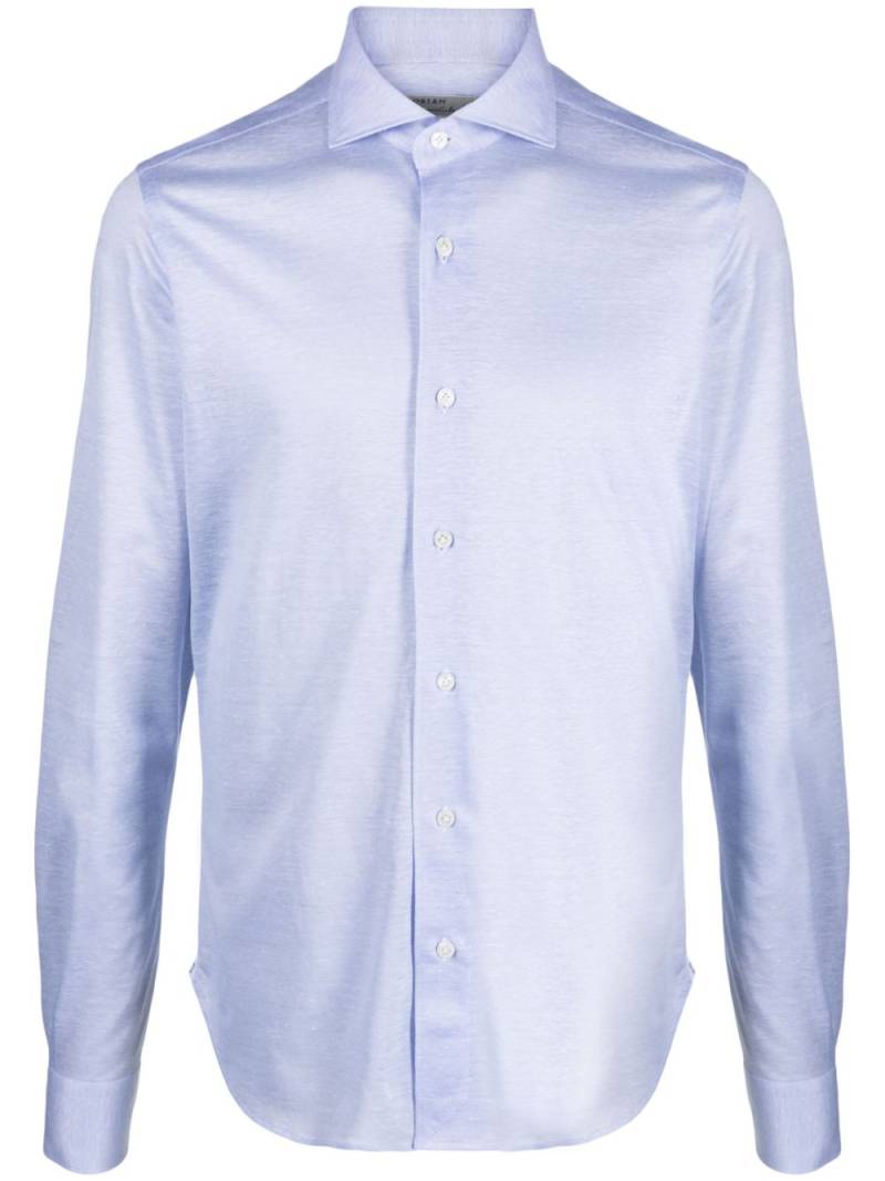 Orian long-sleeve buttoned shirt - Blue von Orian