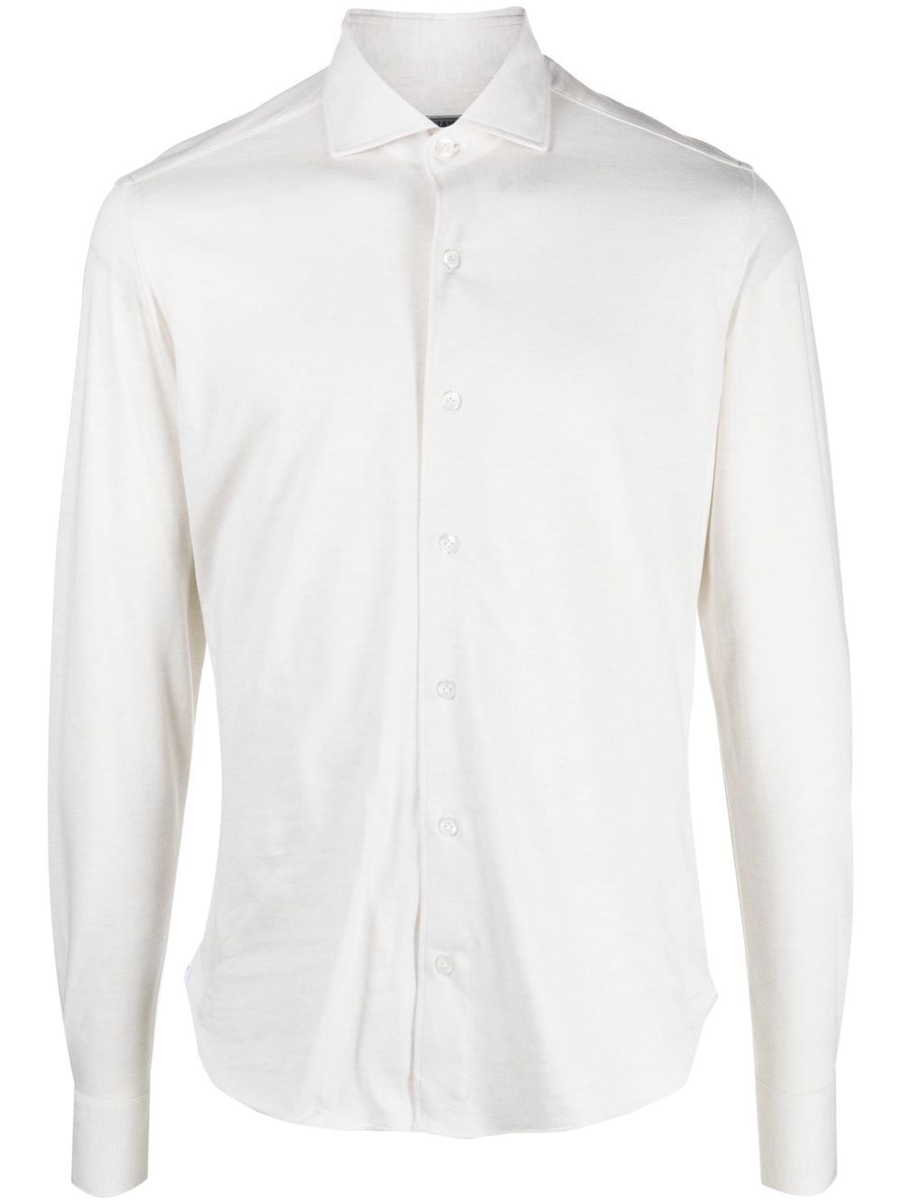 Orian long-sleeve slim-cut shirt - Neutrals von Orian