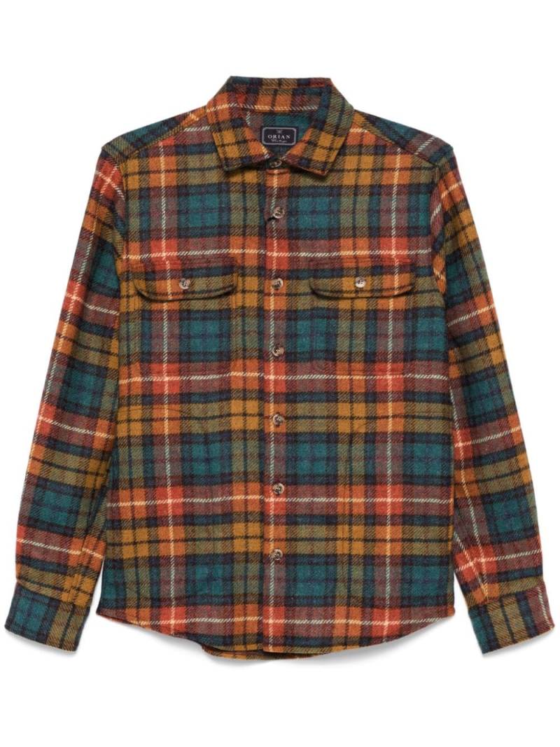 Orian plaid-pattern shirt - Yellow von Orian