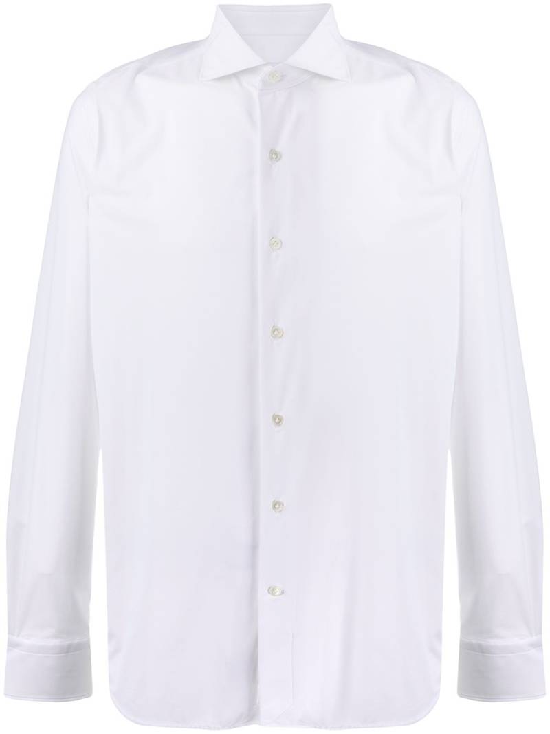 Orian plain long-sleeve shirt - White von Orian