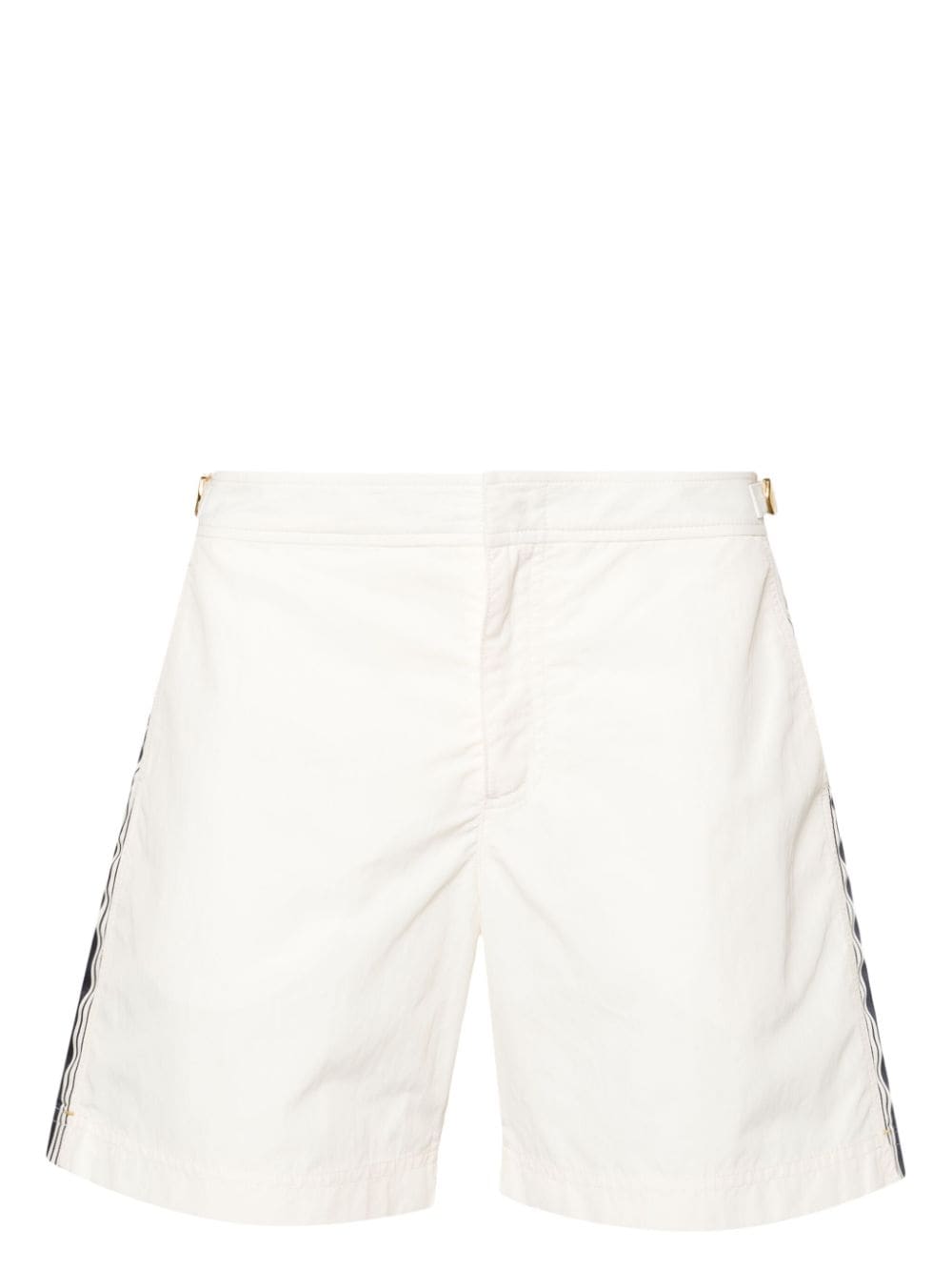 Orlebar Brown Bulldog Border Tape swim shorts - White von Orlebar Brown