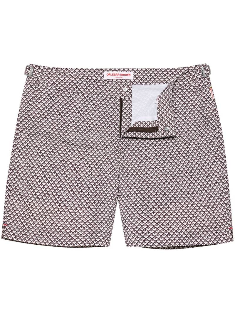 Orlebar Brown Bulldog Mosaic swim shorts - Blue von Orlebar Brown