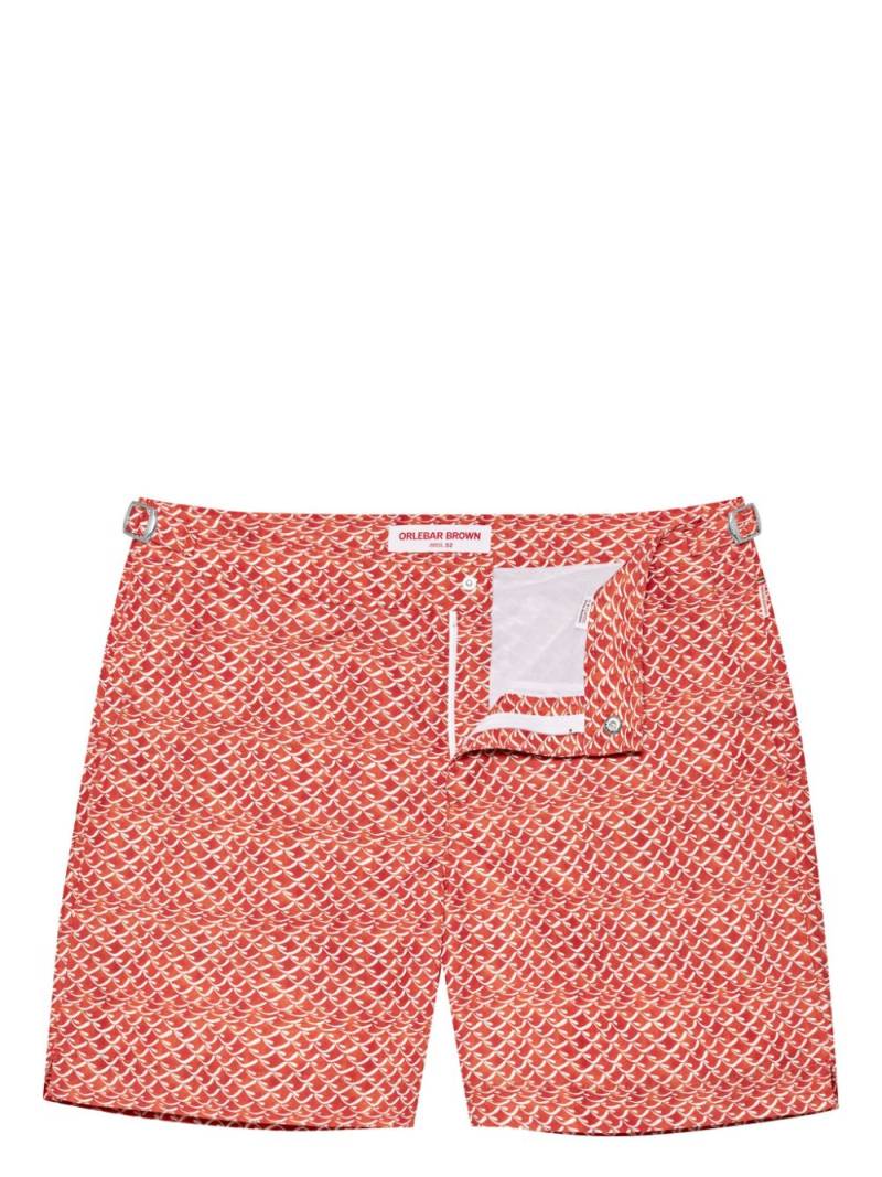 Orlebar Brown Bulldog Wavelet swim shorts - Red von Orlebar Brown