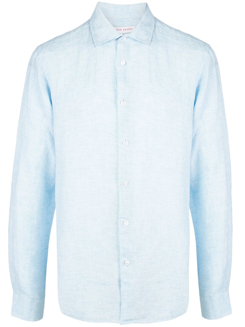 Orlebar Brown Giles long-sleeved shirt - Blue von Orlebar Brown