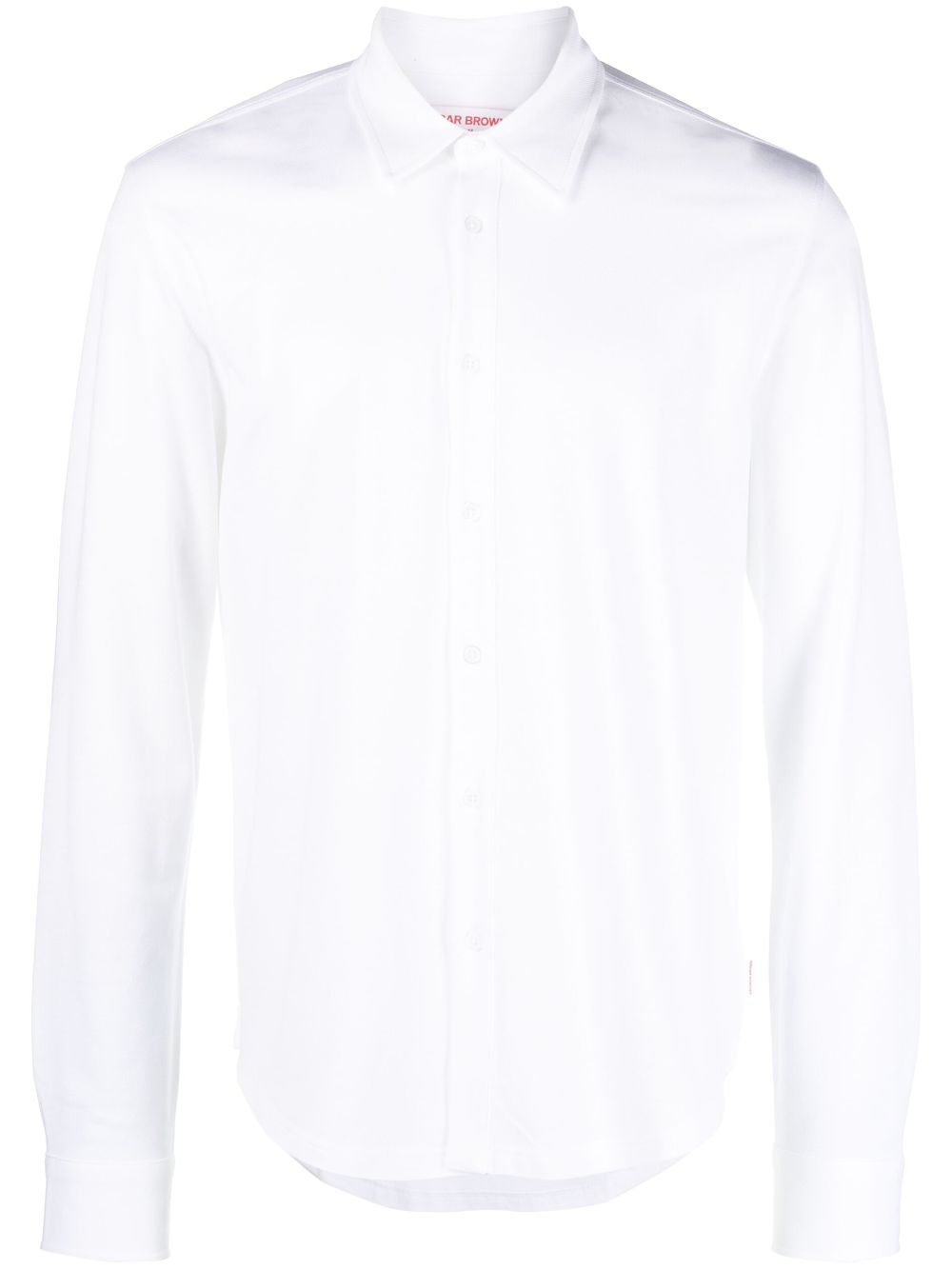 Orlebar Brown Giles piqué cotton shirt - White von Orlebar Brown