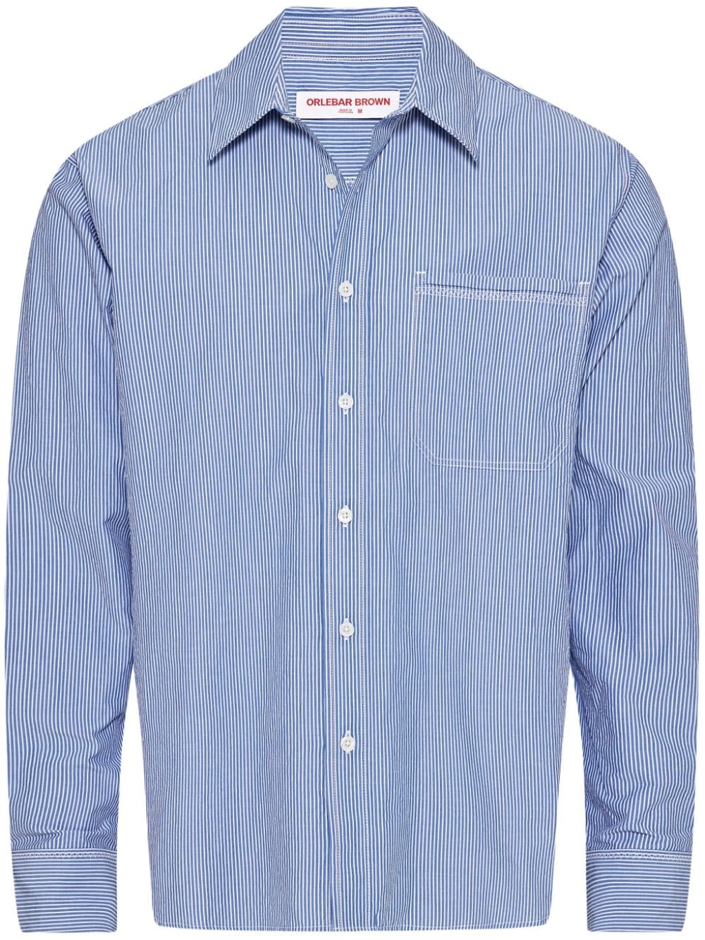 Orlebar Brown Grasmoor Stripe shirt - Blue von Orlebar Brown