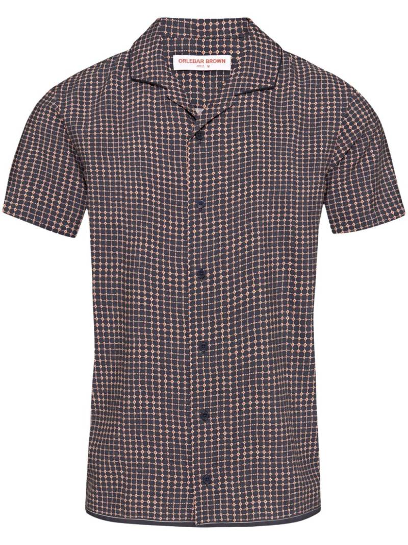 Orlebar Brown Hibbert Tiescape shirt - Blue von Orlebar Brown