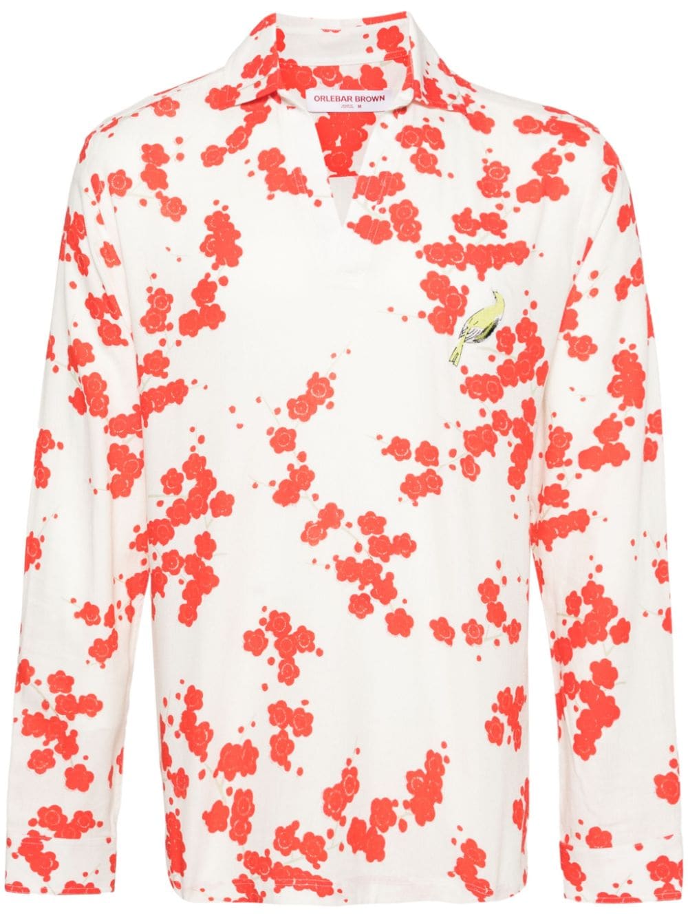 Orlebar Brown Ridley Plum Blossom shirt - White von Orlebar Brown