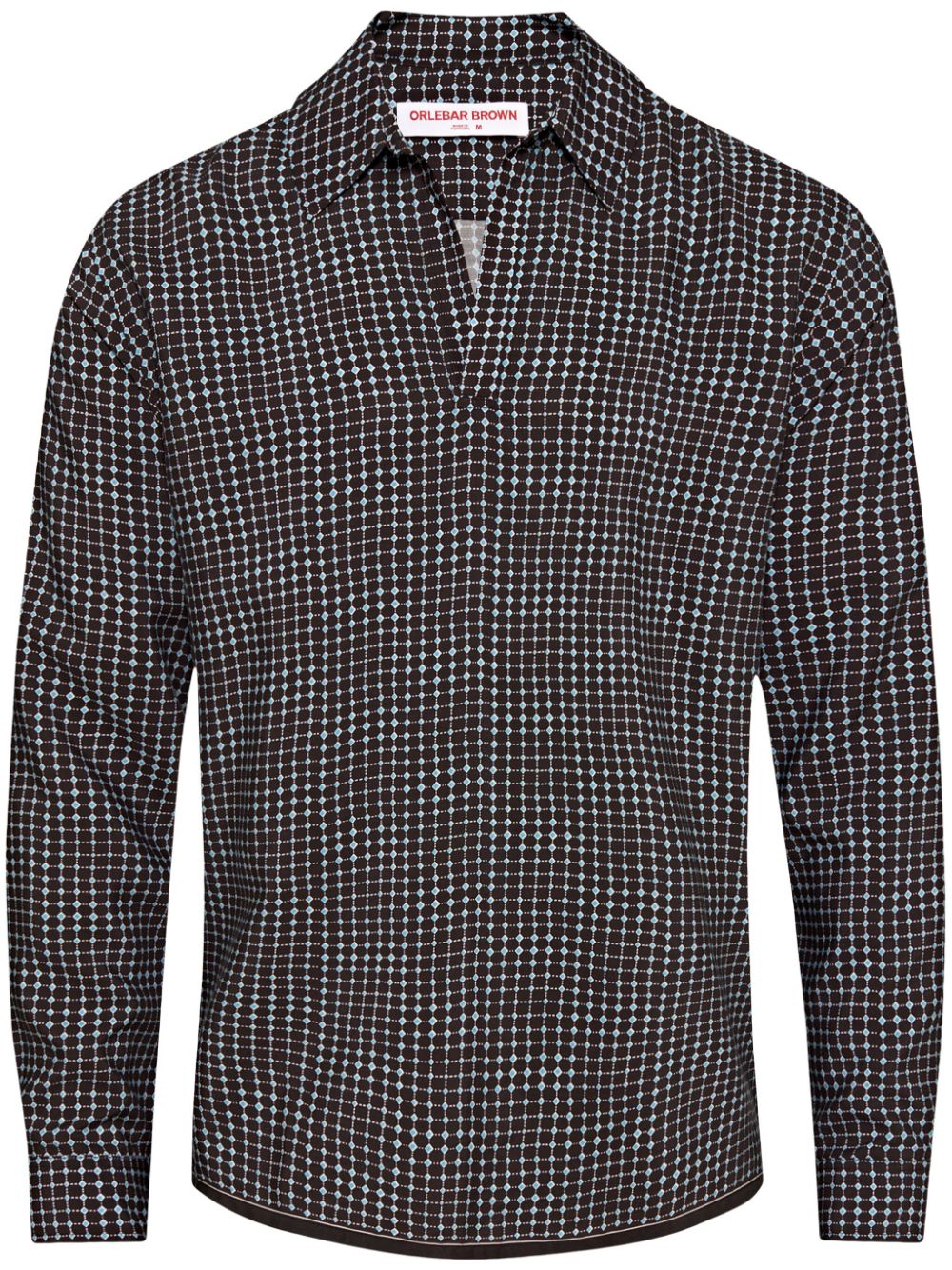 Orlebar Brown Ridley Tiescape shirt - Black von Orlebar Brown