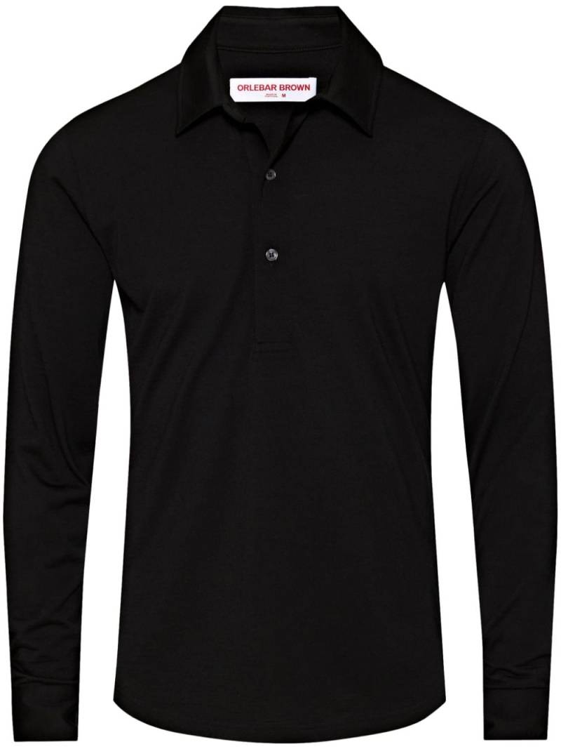 Orlebar Brown Sebastian polo shirt - Black von Orlebar Brown