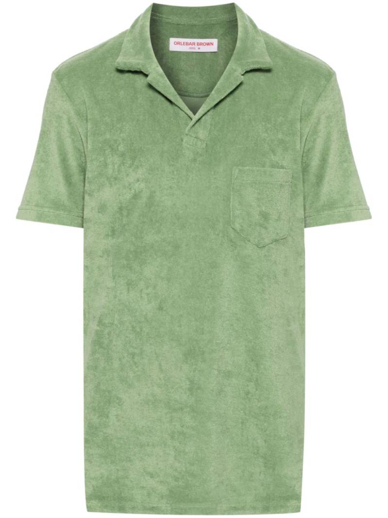 Orlebar Brown Terry towelling polo shirt - Green von Orlebar Brown