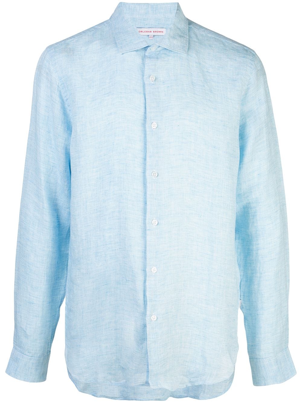 Orlebar Brown classic collar button shirt - Blue von Orlebar Brown