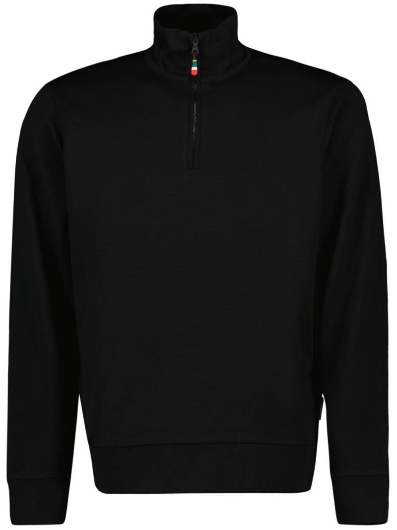 Orlebar Brown half-zip funnel-neck sweater - Black von Orlebar Brown