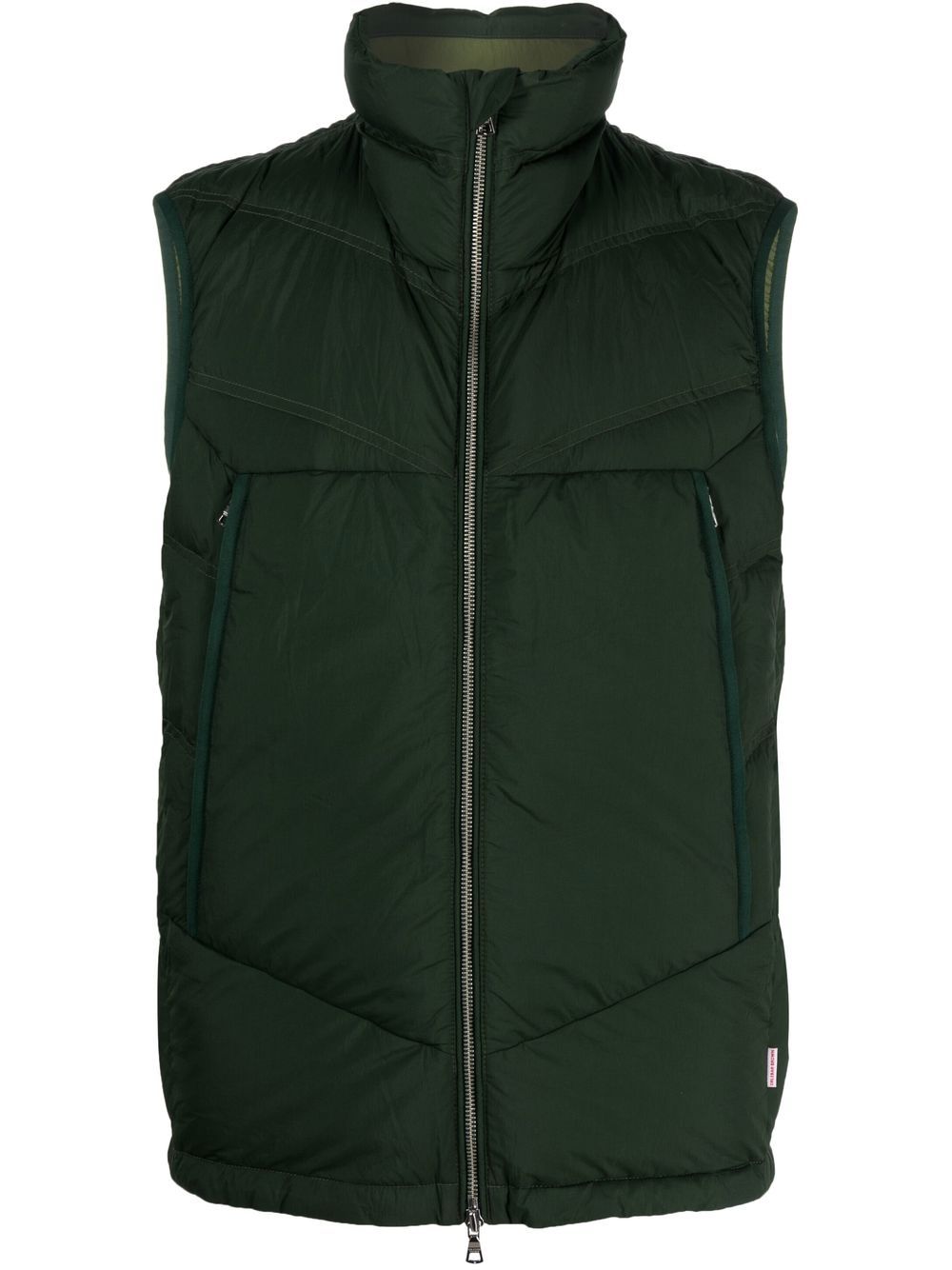 Orlebar Brown quilted zip-up gilet - Green von Orlebar Brown