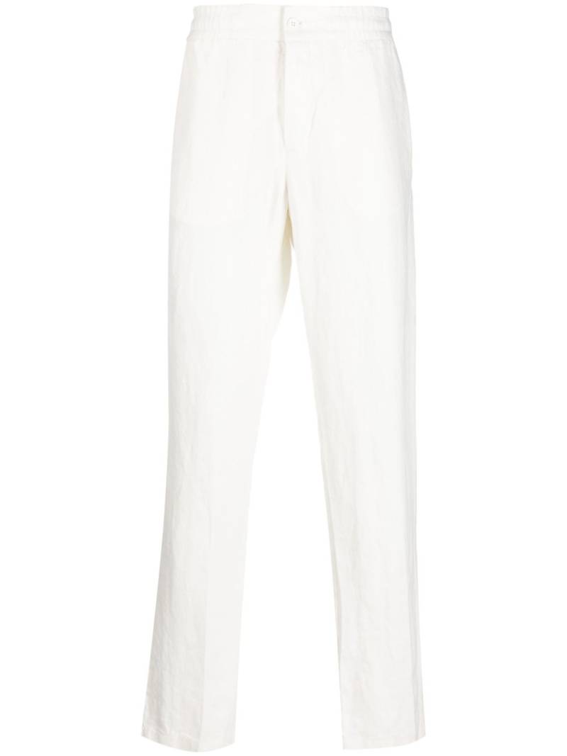 Orlebar Brown straight-leg cotton-linen trousers - White von Orlebar Brown