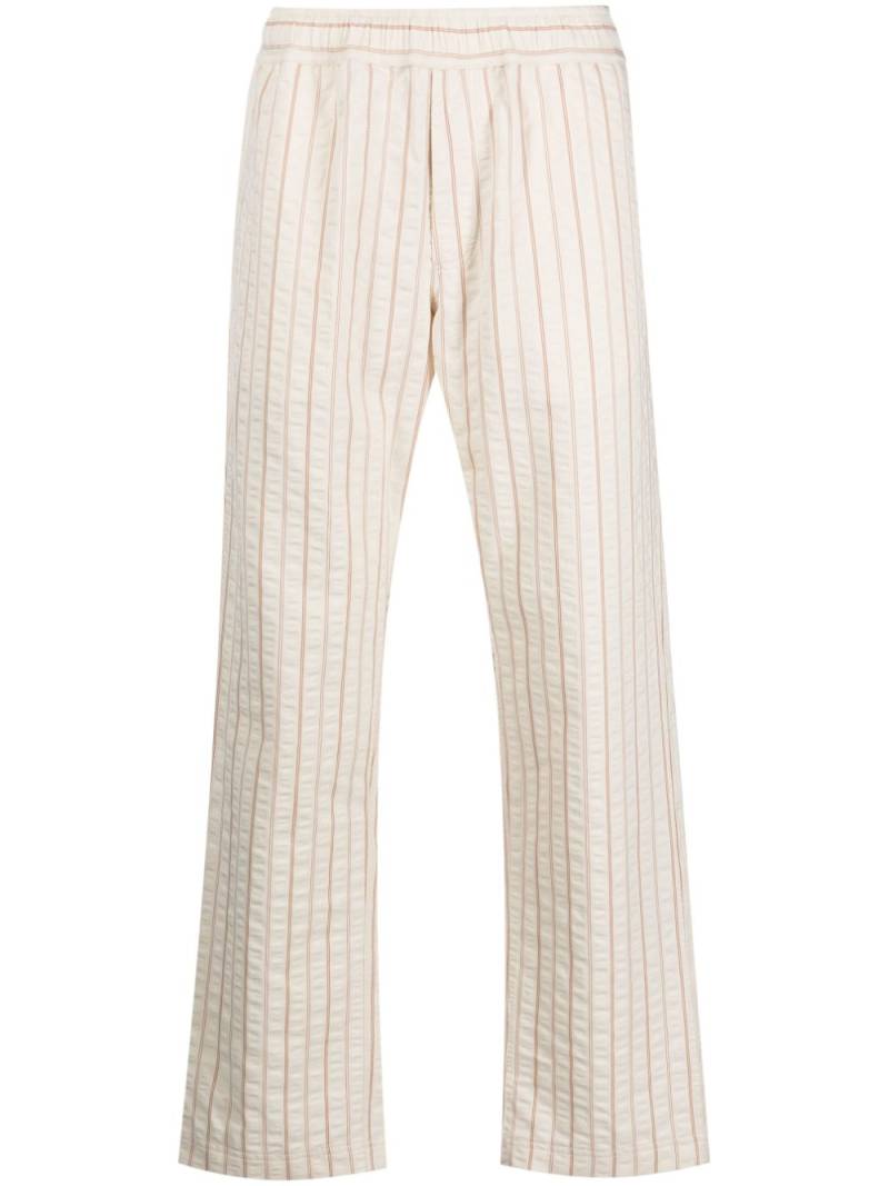 Orlebar Brown stripe-pattern wide-leg trousers - Neutrals von Orlebar Brown