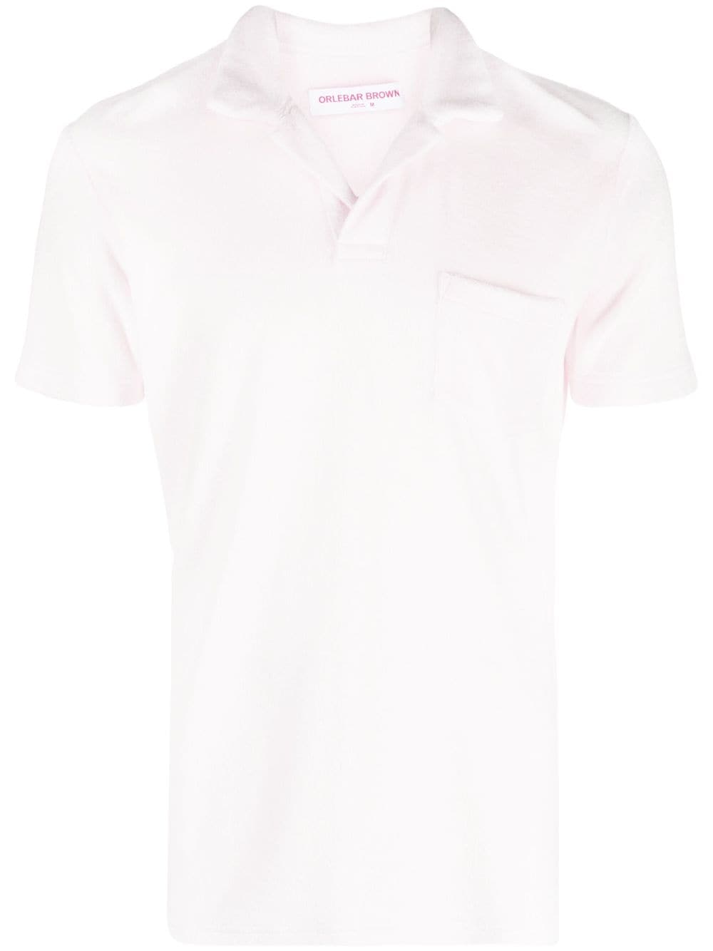 Orlebar Brown terry-cloth effect polo shirt - Pink von Orlebar Brown