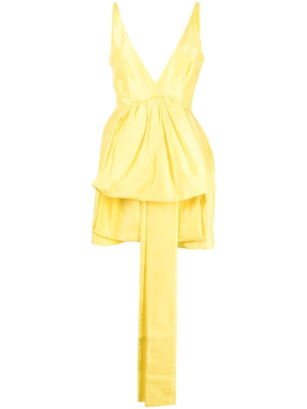 Oroton V-neck ruffled mini dress - Yellow von Oroton