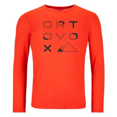 185 Merino Brand Outline LS Herren Longsleeve von Ortovox